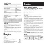 Drayton RT212 Valve manual cover