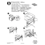 Xerox Tektronix Phaser 860 Memory Upgrade Printer manual cover