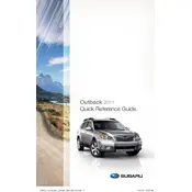 Subaru Outback 2.5i Limited 2011 SUV manual cover