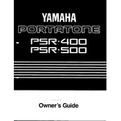 Yamaha PSR-400 Keyboard manual cover