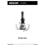 Sencor SSJ 4070SL Juicer manual cover