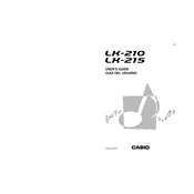 Casio LK210 Keyboard manual cover