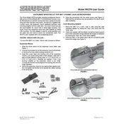 Shure RK279 Microphone manual cover