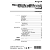 Honeywell Q7300H Subbase manual cover