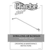 Clarke 3120163 CAT149 Extra-Long Air Blowgun manual cover
