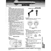 Shure 588SD Microphone manual cover