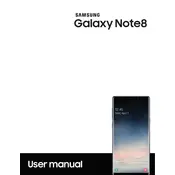 Samsung Galaxy Note 8 Sprint SM-N950UZKASPR Phone manual cover