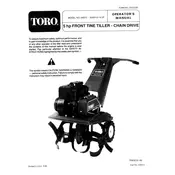 Toro 5 HP 58070 Tiller manual cover