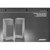 Bose 601 Series III Loudspeaker System manual cover