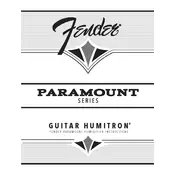 Fender Paramount Series Guitar Humitron  Humidifier manual cover