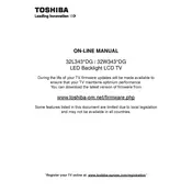 Toshiba 32L3433DG TV manual cover