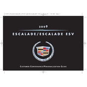 Cadillac Escalade ESV 2009 manual cover