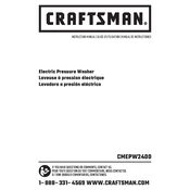 Craftsman CMEPW2400 Washer manual cover