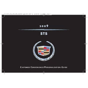 Cadillac STS 2009 manual cover