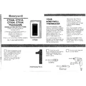 Honeywell CT50A Thermostat manual cover