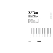 Casio Celviano AP700 Keyboard manual cover