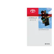 Toyota Corolla 2013 Sedan manual cover