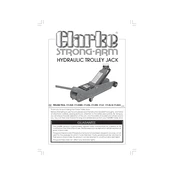 Clarke 1600660 CTJ2LR Hydraulic Trolley Jack manual cover