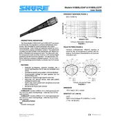 Shure 515BSLG Microphone manual cover