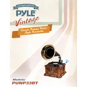 Pyle PUNP33BT Turntable manual cover