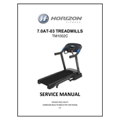 Horizon Fitness 7.0AT-03 TM1002C 2020 Treadmill manual cover