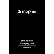 Mophie Dual Wireless Charging Pad Charger manual cover