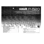 Yamaha P-520 Turntable manual cover