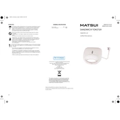 Matsui MSW101 manual cover