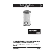 Sencor SCG 1050BK Coffee Grinder manual cover