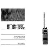 Icom IC-GM1500 Radio manual cover