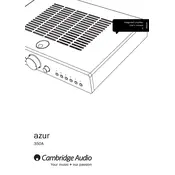 Cambridge Audio Azur 350A Amplifier manual cover