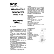 Pyle PST30 Tachometer manual cover