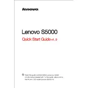 Lenovo IdeaTab S5000 Tablet manual cover