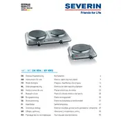 Severin DK 1014 Hotplate manual cover