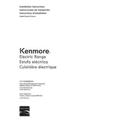 Kenmore 95123 664.9512 Range manual cover