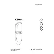 Shure KSM44 Microphone manual cover