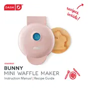 Dash DMWB001 Bunny Mini Waffle Maker manual cover