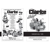 Clarke 2320600 Raider 60 Air Compressor manual cover