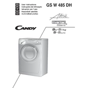 Candy GS W485DH-S manual cover