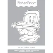 Fisher Price Mattel SpaceSaver Deluxe High GDK24 Chair manual cover