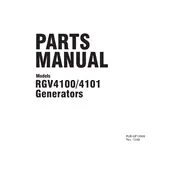 Subaru RGV4100 Generator manual cover