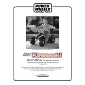 Power Wheels Mattel Kawasaki Lil Quad 76920 Toy manual cover