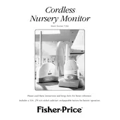 Fisher Price Mattel Cordless Nursery 71562 Monitor manual cover