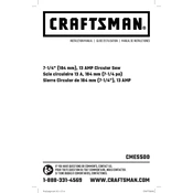 Craftsman CMES500 Saw manual cover