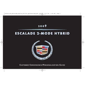 Cadillac Escalade Hybrid 2009 manual cover