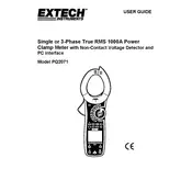 Flir Extech PQ2071 Clamp Meter manual cover