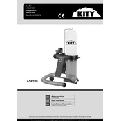 Kity ASP120 3406301901 Dust Collector manual cover