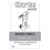 Clarke 6010090 VBT1 Micro Torch manual cover