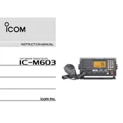 Icom IC-M603 Transceiver manual cover