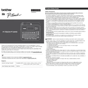 Brother P-touch PT-D410 manual cover